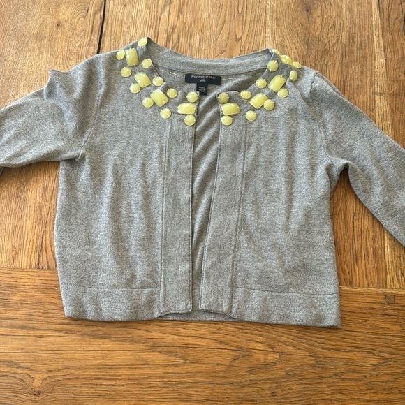 Banana  Republic lemon stone cardigan - Picture 1 of 8